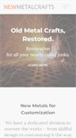 Mobile Screenshot of newmetalcrafts.com